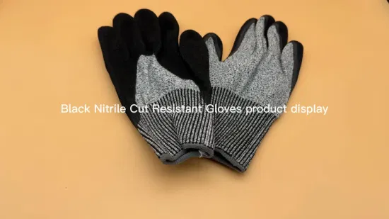 Livello 5 Anti-smerigliato con rivestimento in nitrile nero