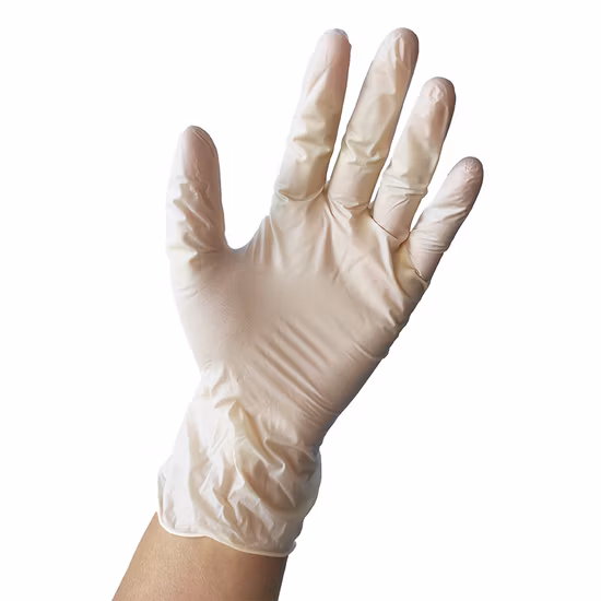 Guanti in PVC monouso con polvere e senza polvere per visita medica